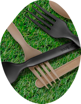 Coltello e forchetta bio-amiche